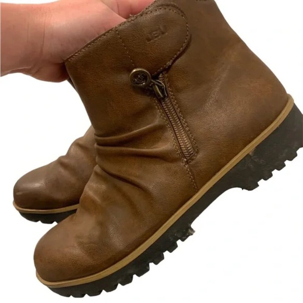 Jambu | Ellie side zip faux fur ankle boots